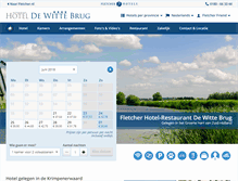 Tablet Screenshot of hoteldewittebrug.nl